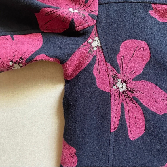 Lela Rose Floral Print Jacquard Cotton Tunic Dress size 8 - Picture 5 of 12